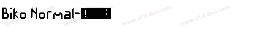 Biko Normal字体转换